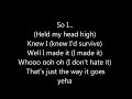 anastacia - paid my dues lyrics