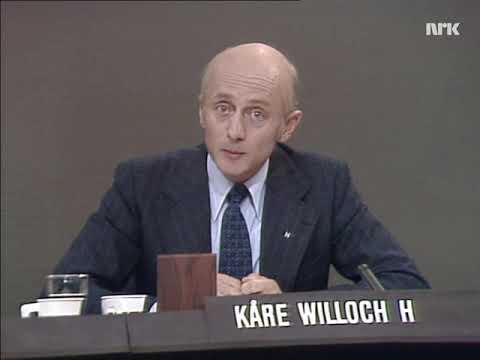 Partilederdebatt 1977 4 Kåre Willoch om målene ved miljø  og klimapolitikken