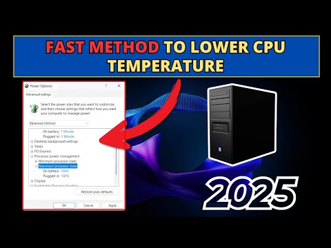 QUICKEST Methods to Lower CPU Temperature 2025 [Windows PC/Laptop]