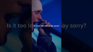 Justin Bieber - Sorry ( lyrics )  whatsapp status 