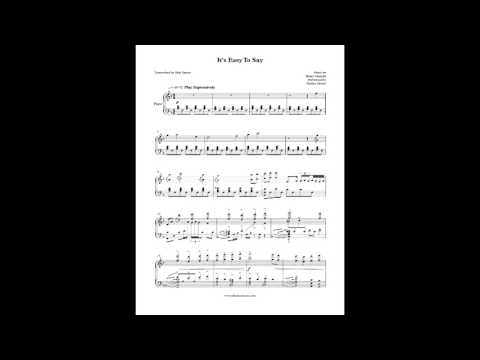 It's Easy To Say - Dudley Moore (Piano Solo) by Aldy Santos