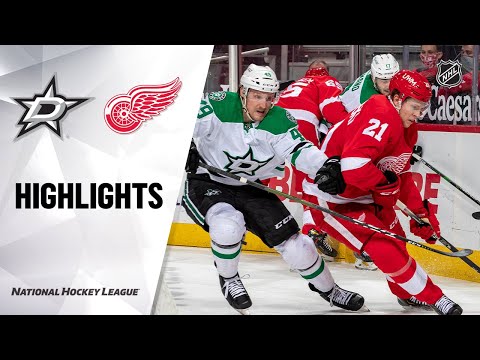 Stars @ Red Wings 3/20/21 | NHL Highlights