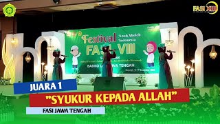 Download lagu JUARA 1 NASYID SYUKUR KEPADA ALLAH | FASI mp3 Download lagu JUARA 1 NASYID SYUKUR KEPADA ALLAH | FASI mp3