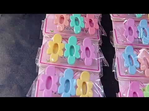 CARTELA PRESILHA COM 10 KITS DE 3 UNIDADES FLOR