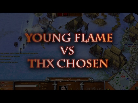 Young Flame(Odin) VS tHx_cHoSen(Loki) Ghostlake Age of Mythology(big noobs)