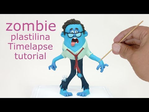 zombie Character plastilina Timelapse Tutorial