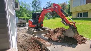 Watch video: Knocking Down And Rebuilding A Foundation Wall - Kiamesha Lake,  NY