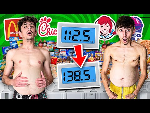 Who Can GAIN the MOST WEIGHT in 24 HOURS - 100,000 Calories Challenge