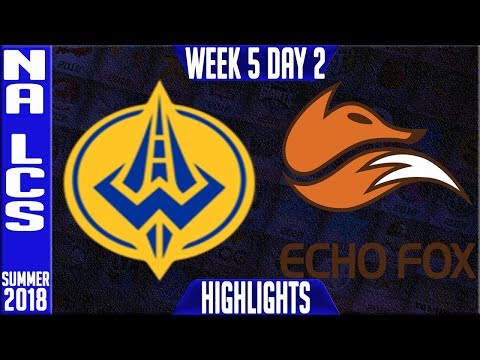 GGS vs FOX Highlights | NA LCS Summer 2018 Week 5 Day 2 | Golden Guardians vs Echo Fox