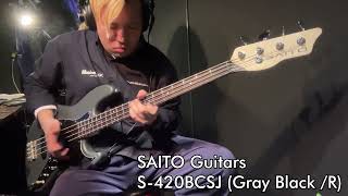 Video thumbnail for 【Ikebe B-Sound Check】SAITO Guitars S-420BCSJ (Gray Black /R)【試奏動画】 by Ikebe Channel｜池部楽器店