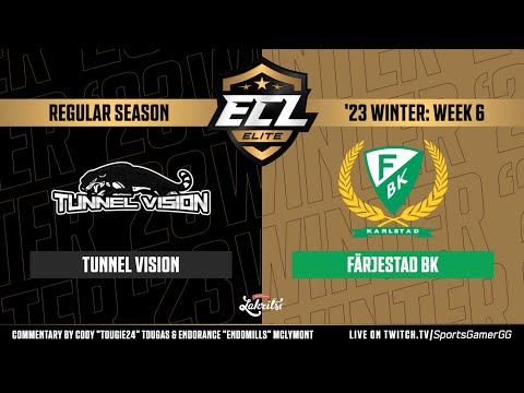 ECL Elite Winter '23 HIGHLIGHTS | Tunnel Vision vs. Färjestad BK - NHL 23 EASHL 6s