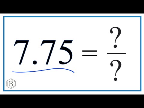 7.75 as a Fraction (simplified form)