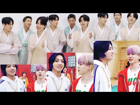 Jikook new moments || BTS (방탄소년단) chuseok greeting || Interview Squabble