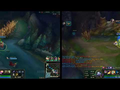Combo Singed Yuumi on URF game (Fake Pentakill) Triple+Double kills