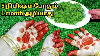 Download lagu சிவக்காத மருதாணியும் 10 மடங்கு பட்டு போல் சிவக்கும் 5 நிமிடத்தில் maruthani sivakka tips henna DIY mp3