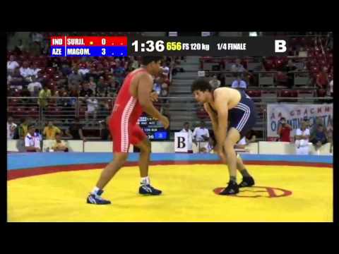 WWJC2013 / Ali Magomedabirov - Surjet Surjet (IND) - FS 120 kg - 1/4 final
