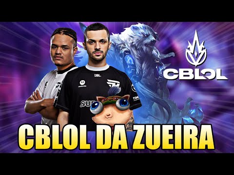ESTRATÉGIA DO DYNQUEDO E CARIOK SALVANDO JOGO - CBLOL DA ZUEIRA