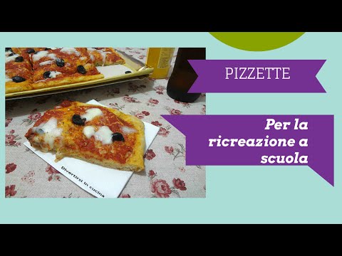Pizzette per la ricreazione a scuola ❤️ Divertirsi in cucina