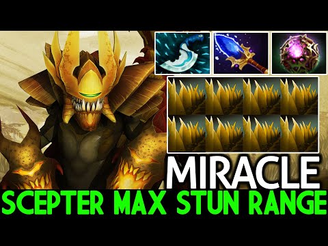 MIRACLE [Sand King] Trying New Hero Mid Scepter Max Stun Range Dota 2