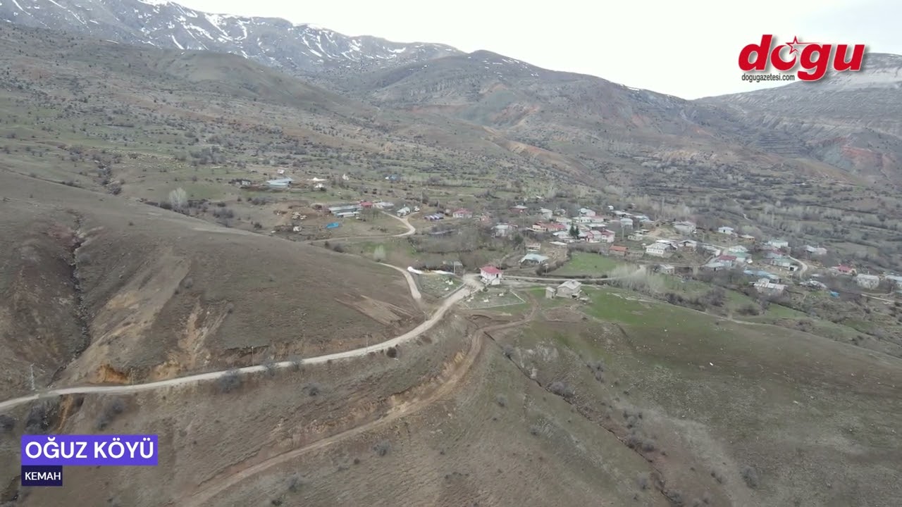 Kemah Oğuz Köyü Dron ile Görüntülendi