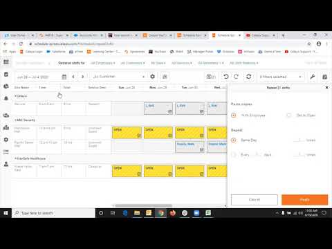 Celayix Schedule Xpress Shift Templates Create Apply Repeat Modify