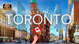 Walking Toronto&#39;s Downtown Financial District | 4K Walking Tour [4K Ultra HDR/60fps]