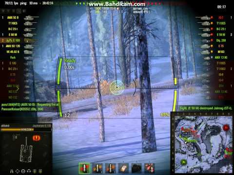 World of Tanks 0.8.9 Jg.Pz. E100 gameplay - Arctic region - 7 frags