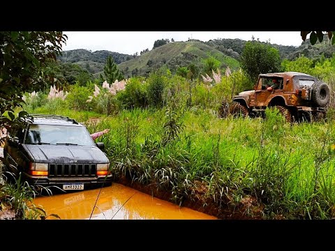 Barro Lama e muita diversão com os amigos / Acelerando os 4x4 Troller Triton Cherokee & Jeep Willys