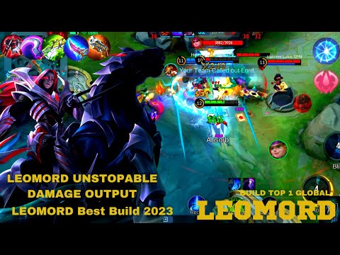 Leomord SideLane Monster~The Powerful Horse!! - Build Top 1 Global Leomord 2023~Mobile Legends