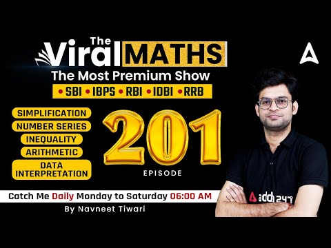 Bank Exams | Simplification | Number Series | Inequality | Arithmetic | Viral Maths 201  | Navneet