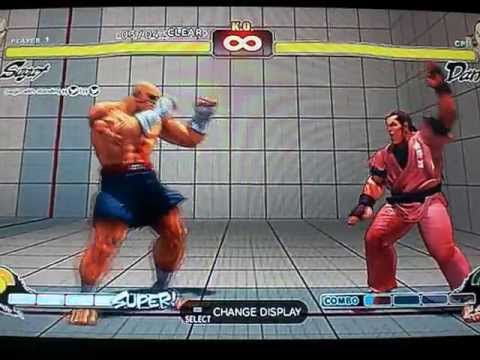 Street Fighter 4 - Sagat Trial (Fake Kick)