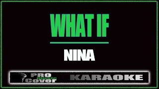 What if - NINA (KARAOKE)