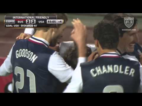 MNT vs. Russia: Mix Diskerud Goal - Nov. 14, 2012