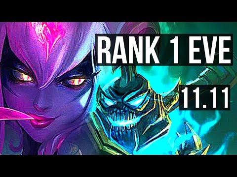 EVELYNN vs HECARIM (JUNGLE) | Rank 1 Eve, 75% winrate, 7/2/5, Rank 20 | TR Challenger | v11.11