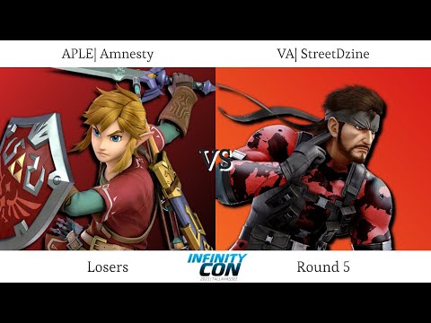 Infinity Con 2021 LOSERS ROUND 5 - APLE| Amnesty (Link) Vs VA| StreetDzine (Snake) SSBU Ultimate