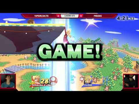VS Weekly 6/7/18 - Losers Qtrs - 1UpGirlXaltis (Rosalina) vs pkbasis (Cloud) - Smash 4