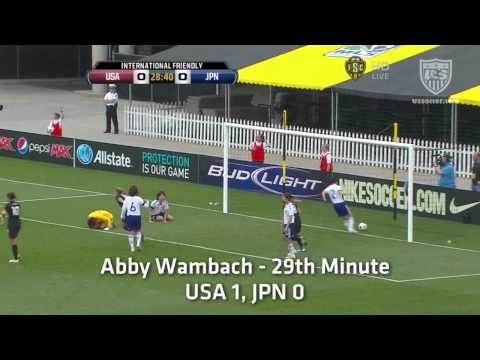 WNT vs. Japan: Abby Wambach Goal - May 14, 2011