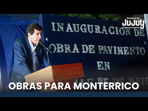 🚧 MONTERRICO I El gobernador Sadir inauguró infraestructura vial con inversión provincial