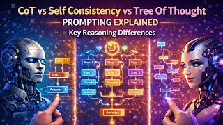 CoT Vs Self Consistency Vs Tree Of Thought Prompting Explained | Key Reasoning Differences