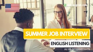 Summer job interview – A2 English Listening Test