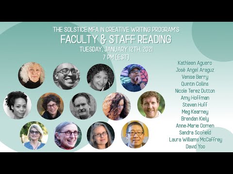 Solstice MFA Program Winter 2021 Faculty & Staff Reading