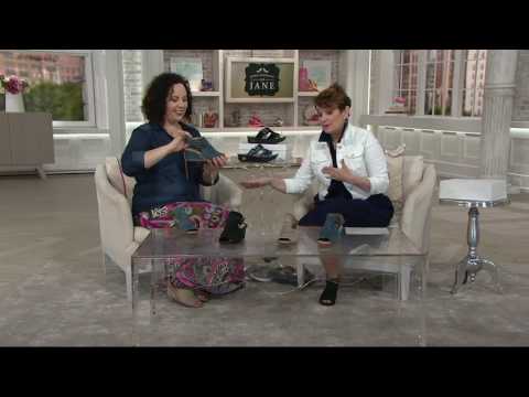 Earth Leather Ruched Peep-toe Wedges - Adina on QVC
