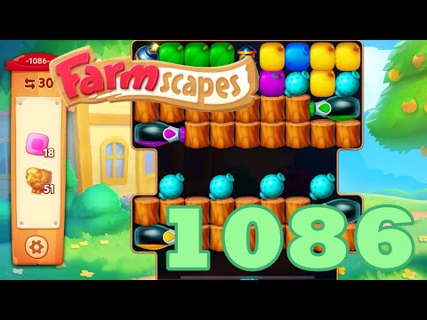 Farmscapes Level 1086 HD Gameplay Walkthrough | 3 - match game | android | ios | pc | app