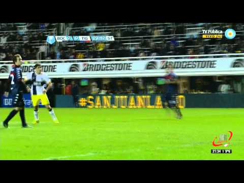GOL DE VIATRI - BOCA 2 TIGRE 0 - FECHA 2 (12 08 2012)
