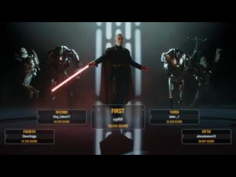 Battlefront 2 - BIG Count Dooku 66 Killstreak on Kashyyyk!