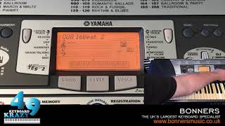 Video thumbnail for Yamaha PSR-350 Keyboard - 106 Accompaniment Styles Part 1/2 by KeyboardKrazy49