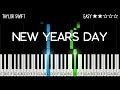 Taylor Swift - New Year's Day - EASY Piano Tutorial