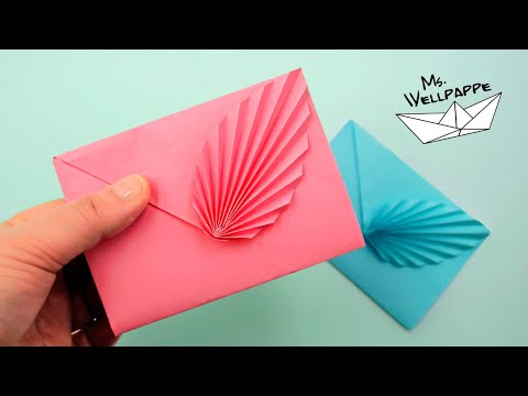 Origami Brief - Briefumschlag basteln als z.B. Muttertagsgeschenk