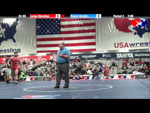 Lucas Sheridan vs. Payne Hayden at 2013 Junior Nationals - FILA - GR