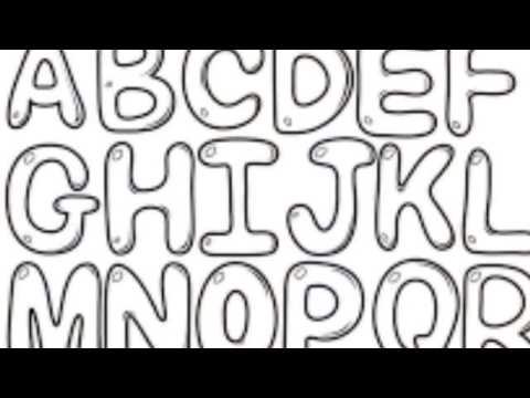How to Make BUBBLE Letters - How to create ABC Book |...